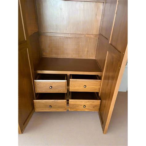 Teak Wood Wide Wardrobe | Buy Online in India | TimberCraft