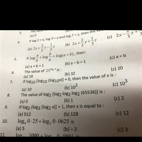 log[log(logx)]=0 find x complete steps pls - Brainly.in