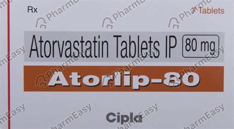 Atorlip 80 MG Tablet (7): Uses, Side Effects, Price & Dosage | PharmEasy