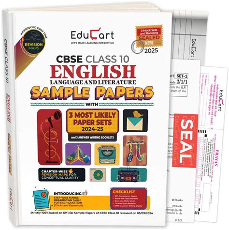 Educart CBSE Sample Question Papers Class 10 English Language and ...