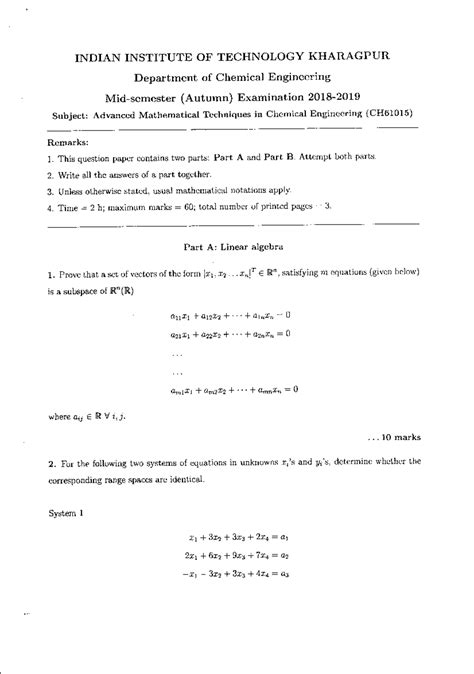 CH61015 Advanced Mathematical Techniques in Chemical Engineering MA ...