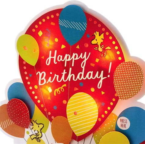 Buy Hallmark Paper Wonder Peanuts Pop Up Birthday Card with Music ...