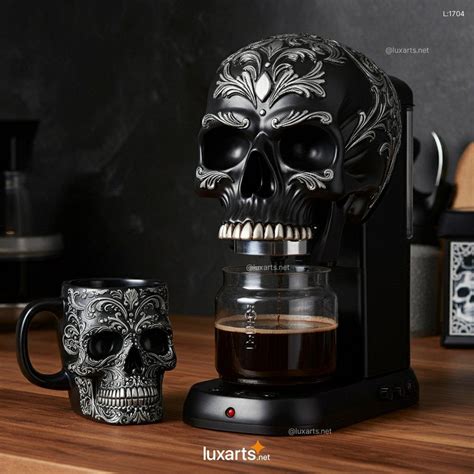 LUX.1704 Skull Coffee Makers: Unique, Gothic Coffee Brewing Experience ...