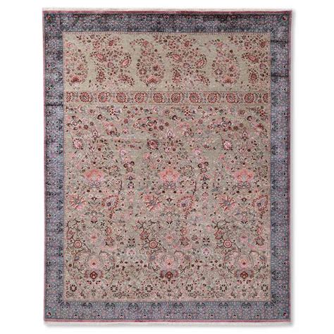 Vasyl Beige Hand Knotted Silk and Woollen Rug By JJ Valaya – Obeetee ...