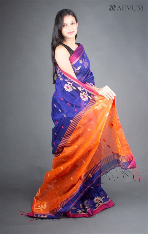 Tant Silk Bengal Handloom Saree - 5936 – AEVUM