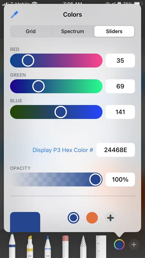 Image result for iOS Color Palette Mark Up