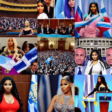 Nicki Minaj as an Argentinian politician, in the | Stable Diffusion ...
