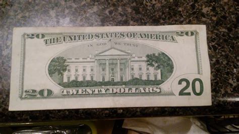 Miscut 20 dollar bill 2001 | Coin Talk