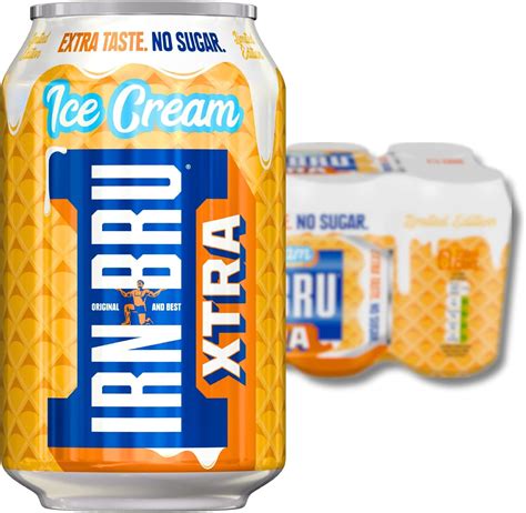 IRN-BRU Xtra Ice-Cream Limited Edition Flavour Summer Special, 8x330ml : Amazon.co.uk: Grocery