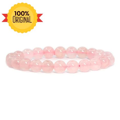 Natural Rose Quartz Bracelet - Healing Jewelry for Love & Balance ...