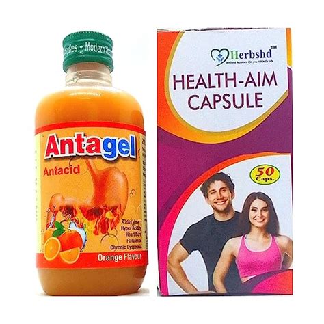 Buy Buy Gastric Relief Antagel Antacid Syrup & Health Aim Capsule ...
