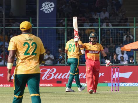 Zimbabwe scores 153/7 in Super 8 against South Africa despite Sikandar ...