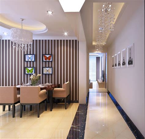 现代简约风格客厅餐厅全案平面/效果图/软装搭配|空间|家装设计|艺峰设计 - 原创作品 - 站酷 (ZCOOL)