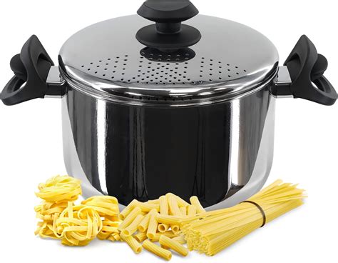 Le Creuset 3-Ply Stainless Steel Pasta Pot, 20 cm, 96200520001000 ...