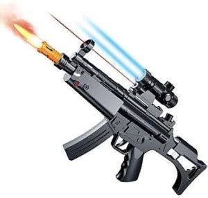 SALEOFF Musical Army & PUBG Themed MP5 Toy Gun-With Wonderful Smoke ...