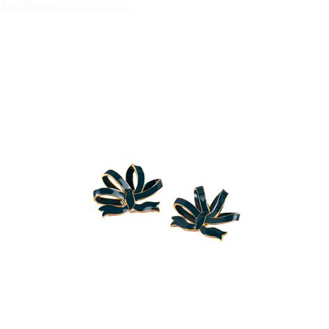 Vintage Bow earrings everyday jewellery contemporary enamel earrings ...