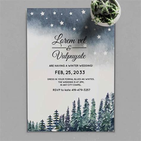Winter wonderland wedding invitations 60 photos - Vianawedding.com