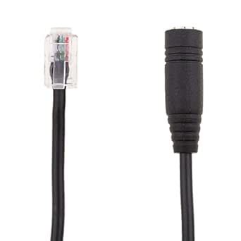 ELECTROPRIME 3.5mm Female Jack to 4P4C RJ9 Male Headset Phone Audio ...