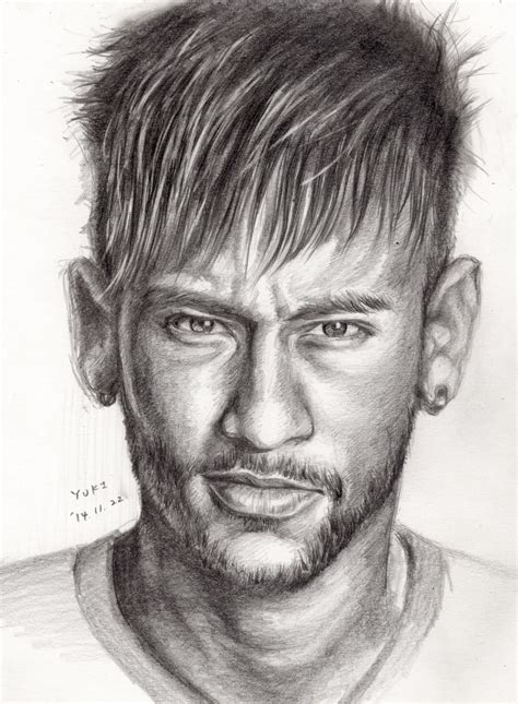Neymar Drawing Beautiful Art - Drawing Skill