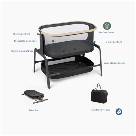 Maxi-Cosi Iora Bedside Bassinet - Classic Graphite | Babylist Shop