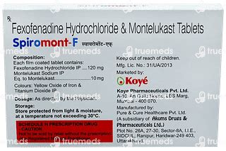 Spiromont F Tablet 15: Uses, Side Effects, Price & Substitutes