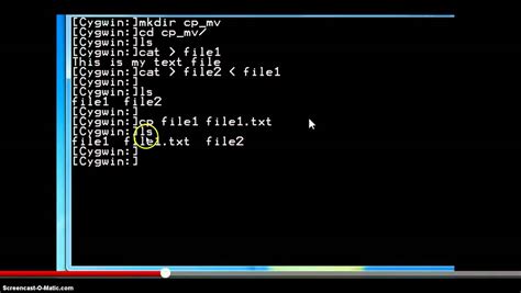 Linux Commands - cp, mv - YouTube