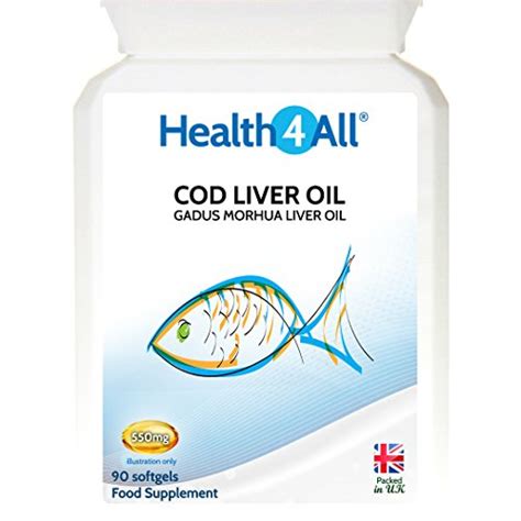 Buy Cod Liver Oil 550mg 180 Softgels Complete Profile of Omega-3: EPA ...