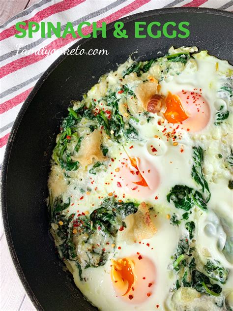 Spinach and eggs - Family On Keto