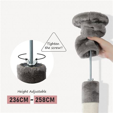 Floor to Ceiling Cat Condo Tree with Hammock