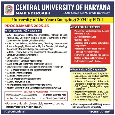 Central University of Haryana | CUH | Home