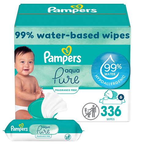 Pampers Aqua Pure Sensitive Baby Wipes 6X Pop-Top 336 Count : Amazon.ca ...