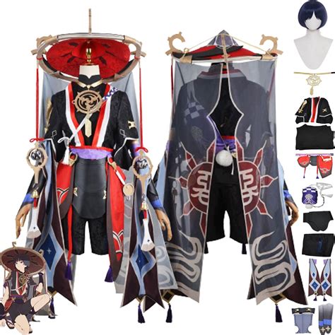 Genshin Impact Scaramouche Cosplay Costume Outfit Game Uniform ...