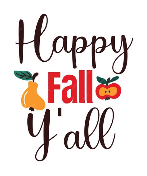 Premium Vector | Happy fall yall