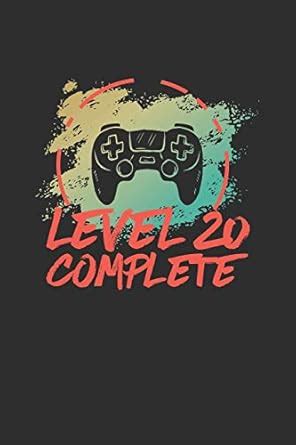 Level 20 Complete: Blank lined journal 100 page 6 x 9 gaming Vintage ...