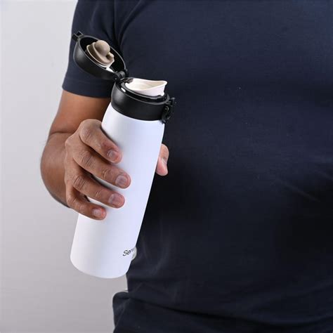 Buy SERVEWELL Hydration Stainless Steel Flip Lid Vacuum Water Bottle ...