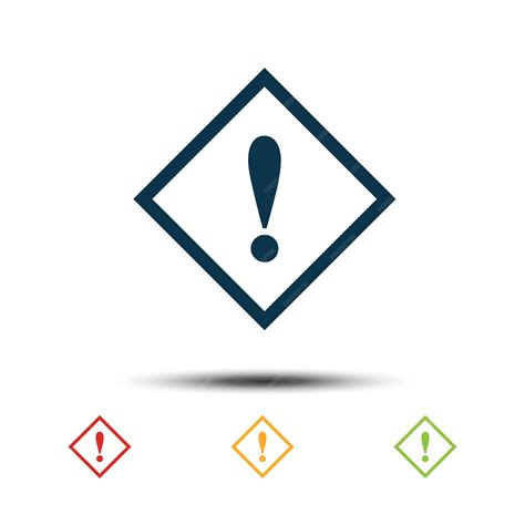 Ausrufezeichen Zeichen bunte Set Symbol Vektor Logo Vorlage | Premium ...