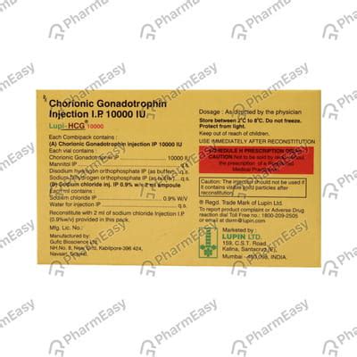 Lupi-HCG 10000 Powder For Injection : Uses, Side-effects, Price, Dosage ...