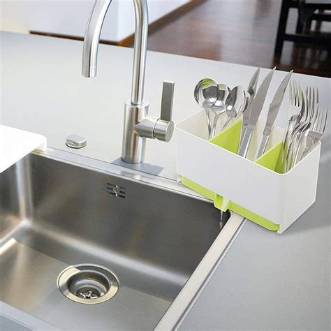 House of Quirk Plastic Sink Tidy Organiser, Green : Amazon.in: Home ...