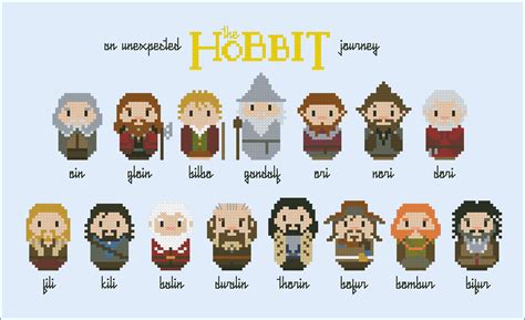 The Hobbit - An unexpected Journey - Digital Cross Stitch Pattern