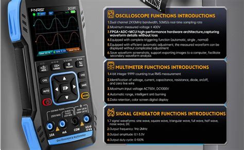 FNIRSI 2C23T 3-in-1 Handheld Oscilloscope Multimeter DDS Generator | 2 ...