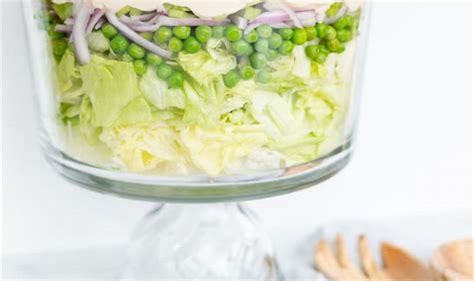 Classic 7 Layer Salad Recipe with Miracle Whip Dressing
