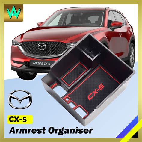 Mazda CX5 CX-5 Armrest Storage Box Center Console Glove Tray Organizer Case Accessories 2017 ...