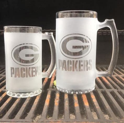 16oz Green Bay Packers Mug | Personalized Green Bay Packers Beer Mug ...