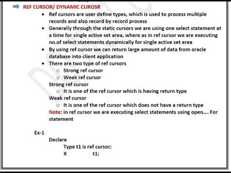 Image result for Refcursor Type