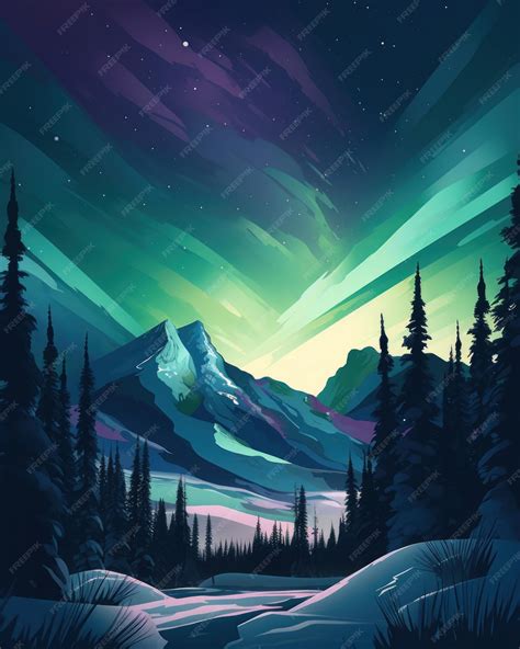 Premium AI Image | The Northern Lights A Staggering Beauty