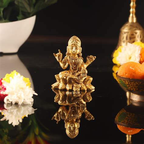 Buy Brass Tripura Sundari Balambika idol 3" - Budhshiv.com