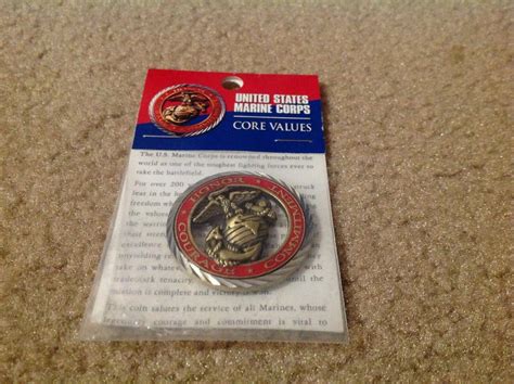 USMC U.S. Marine Corps Core Values Challenge Coin New | #2006729380