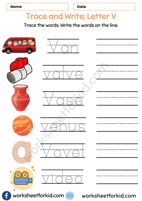 Trace and Write Words Worksheet-Letter Z - WorksheetForKid
