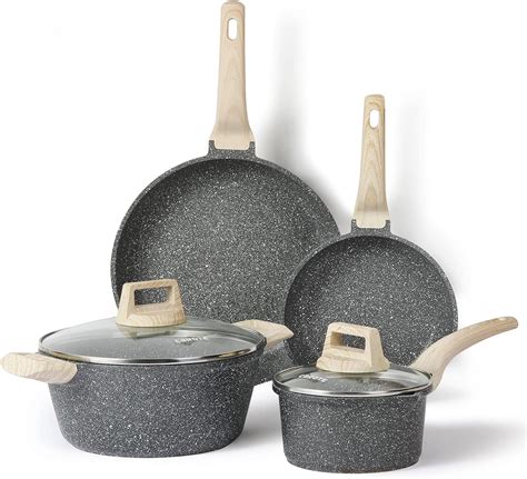 CAROTE Non Stick Pots and Pans Set, Kitchen Cookware Cooking Set ...