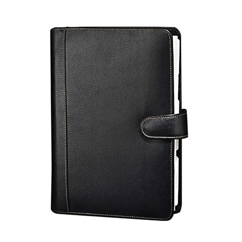 Elan Executive Non Leather Planner Organizer, Black - A5 – Makoba